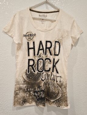 Hard Rock Cafe Couture graphic t-shirt Bedazzled L